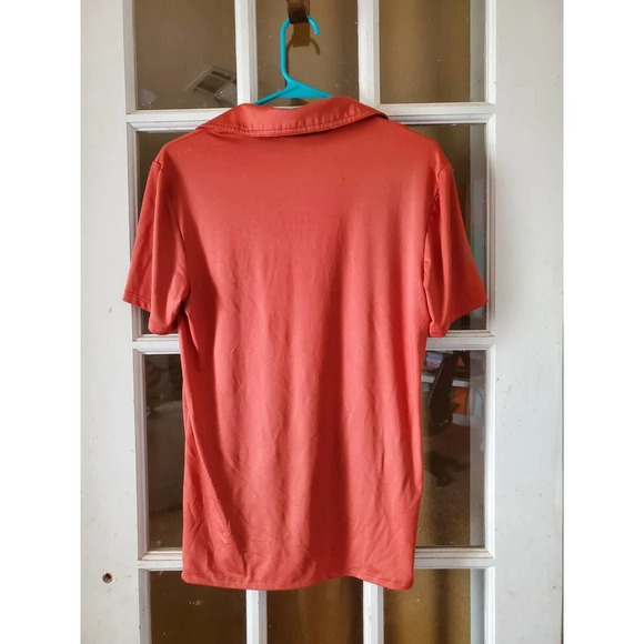 ALL IN MOTION | Mens Small Short Polo Burnt Orange Active Shirt - Picture 2 of 3